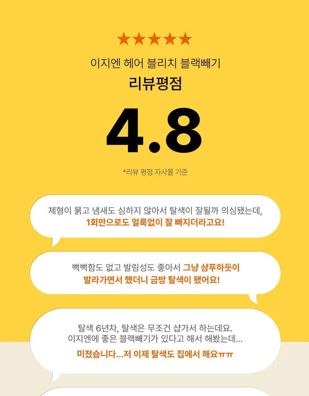 [탈색] 이지엔 슈퍼리치 크림 헤어블리치 블랙빼기 상세페이지 7